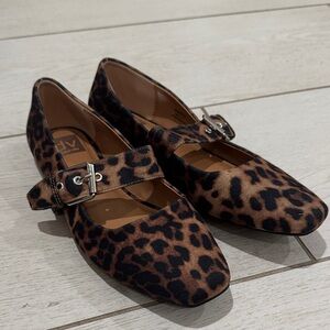 DV by Dolce Vita Leopard Print Flats with Buckle